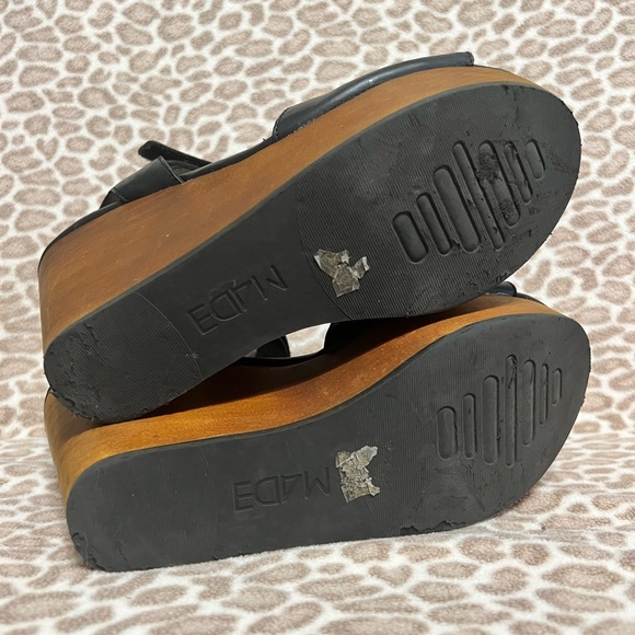 M4DE Black and Wood Wedges - Picture 5 of 9